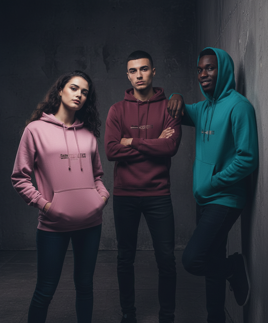 Pink, Burgundy & Turquoise Hoodies - Realistic Models
